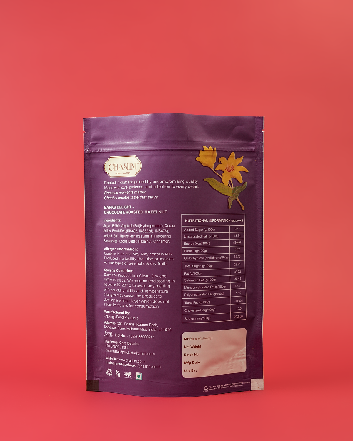 Barks Delight – Chocolate Roasted Hazelnut